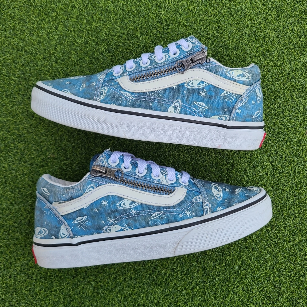 Kids VANS Old Skool Low Glow in the Dark ~ sz 1Y